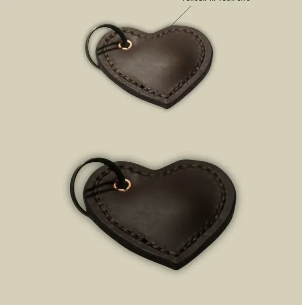 Padded Heart Keychain